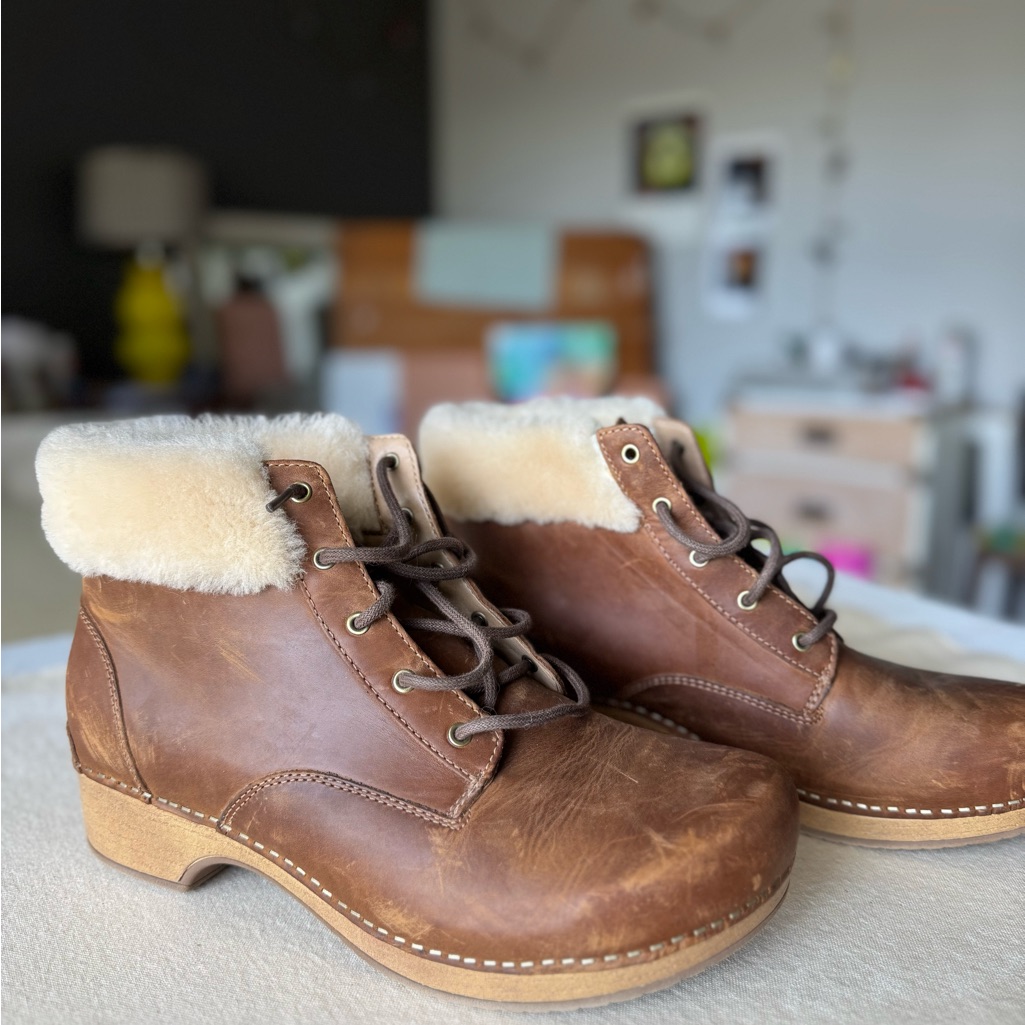 Dansko Brown Fur-Lined Boots